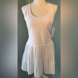 Yogalicious White Pickle Ball/Tennis, Sleeveless Dress